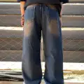 Kahve Yıkamalı Retro Baggy Jean