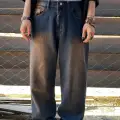 Kahve Yıkamalı Retro Baggy Jean