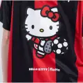 Kırmızı Siyah Çizgili Hello Kitty Forma