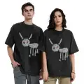 Kod Trend Drake - For All the Dogs Baskılı Yıkamalı Vintage Unisex Oversize T-Shirt