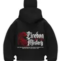 LireBorn Siyah Samuray Kar Maske Sweatshirt Hırka