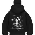 Lose Knight Siyah Samuray Kar Maske Sweatshirt Hırka