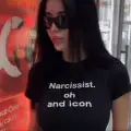 Narcissist Crop Baby Tee