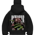Pawour Bear Baskılı Siyah Samuray Kar Maske Sweatshirt Hırka