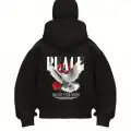 Peace Baskılı Kar Maskeli Ninja Unisex Sweatshirt Hırka