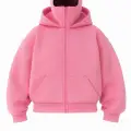 Pembe Maskeli Unisex Kapüşonlu Hırka