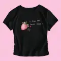 Pink Strawberry Fruit Siyah Body Crop