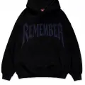 Remember Mavi Taş Baskılı Oversize Unisex Kapüşonlu Sweatshirt