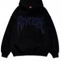 Revenge Mavi Taş Baskılı Oversize Unisex Kapüşonlu Sweatshirt