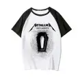 Rock Serisi Metallica Death Magnetic Baskılı Unisex Oversize T-Shirt