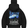 Sally Siyah Samuray Kar Maske Sweatshirt Hırka