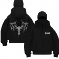 Siyah 1Blood Dark Emblem Baskılı Kar Maskeli Unisex Sweatshirt Hırka