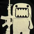 Siyah Domo Kun Gun Y2K Unisex T-Shirt
