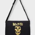 Siyah Misfits Postacı Çantası