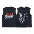 SlipKnot Baskılı Vintage Unisex Oversize Yıkamalı Atlet