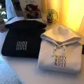 Sniper & Wifey Beyaz Siyah Oversize Sweatshirt 3 İplik