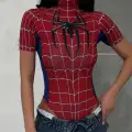 SPİDERMAN KIRMIZI ZIBIN ÇITÇITLI CROP