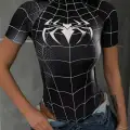SPİDERMAN SİYAH ZIBIN ÇITÇITLI CROP