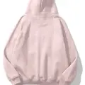 Unisex Basic Sweatshirt Hoodie Pembe