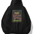 Unisex Espresso Martini Poster Sweatshirt Siyah