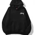 Unisex Stüssy Zar Sweatshirt Siyah
