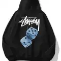 Unisex Stüssy Zar Sweatshirt Siyah