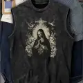 Virgin Mary Unisex Vintage Eskitme Atlet