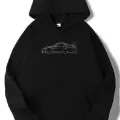 Y2K Unisex Oversize Taşlı Porsche Hoodie Sweatshirt