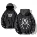 Yıkamalı Phantom Spider Kapüşonlu Sweatshirt