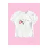 Beyaz Y2K I Love Berry Baskılı Bayb Tee Crop
