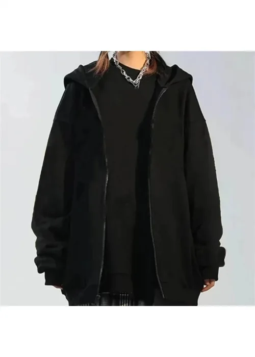 Düz Unisex Oversize (3 İPLİK) Hırka