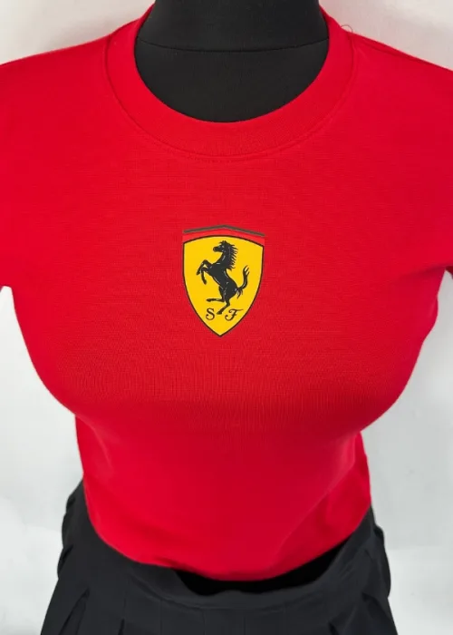 Ferrari Logo Kırmızı Crop