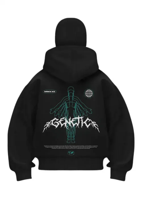 Agency Baskılı Siyah Samuray Kar Maske Sweatshirt Hırka