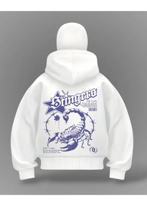 Akrep Detail Full Mask Oversize Hırka