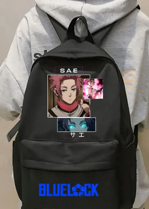 Anime Blue Lock Sae Baskılı Sırt Çantası