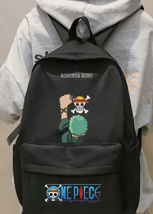 Anime One Piece Zoro Baskılı Sırt Okul Çantası