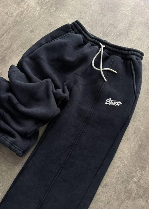 Antrasit Swd Nakışlı Şardonlu Eşofman Altı