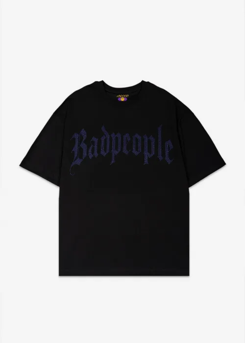 BadPeople Mavi Taş Baskılı Oversize Unisex T-shirt