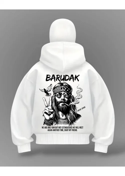 Barudak Detail Full Mask Oversize Hırka
