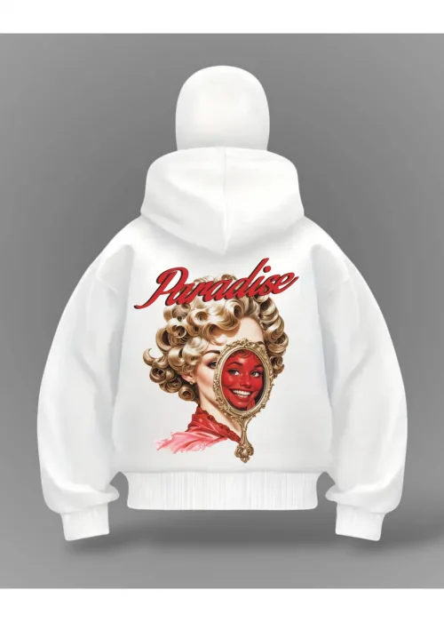 Beatiuful Girl Detail Full Mask Oversize Hırka