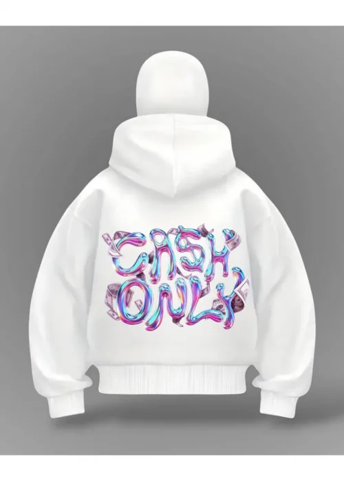 Cash Only Detail Full Mask Oversize Hırka