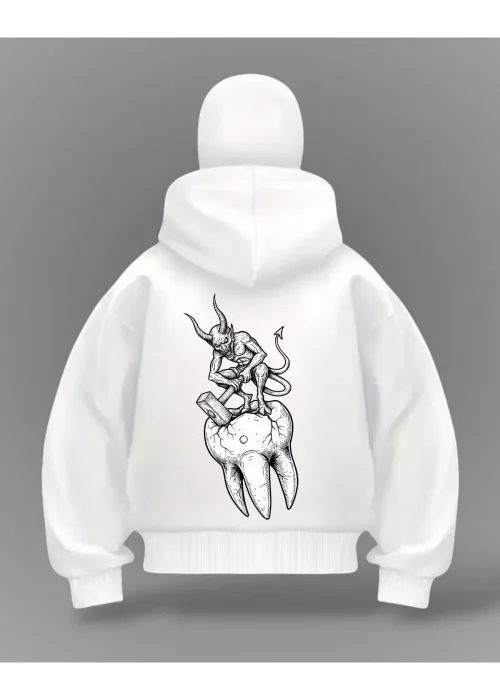 Devil Detail Full Mask Oversize Hırka