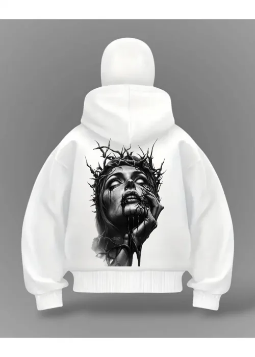 Devil Goat Detail Full Mask Oversize Hırka