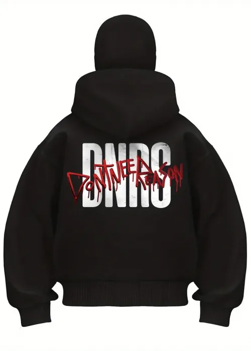 Dont Need Reason Baskılı Kar Maskeli Ninja Unisex Sweatshirt Hırka