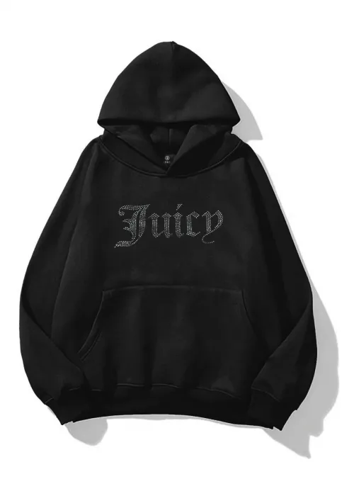 Harajuku Unisex Juicy Taş Baskılı Sweatshirt