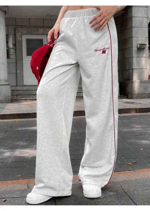 HeartBeat Oversize Bel Lastikli Baggy Eşofman Altı