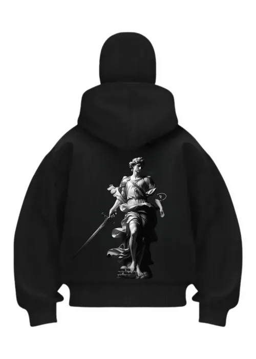 Herkul Angels Siyah Samuray Kar Maske Sweatshirt Hırka