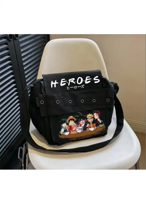 Heroes Bestfriend Night Date Baskılı Postacı Çantası