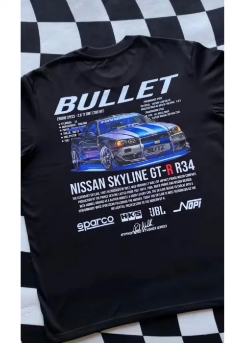 Nissan GT-R Baskılı T-shirt