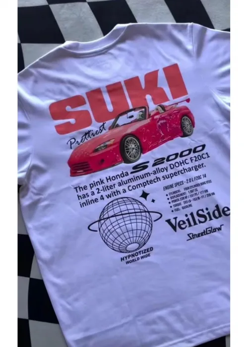 Honda Sukı Baskılı T-shirt